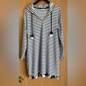 (SOLD) Cabana Life Dress Hoodie | Tassels | Sz XL.